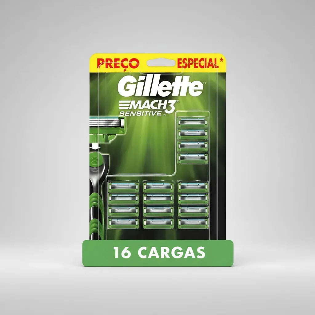 Gillette Mach3 Sensitive Com 16 laminas — foto 1
