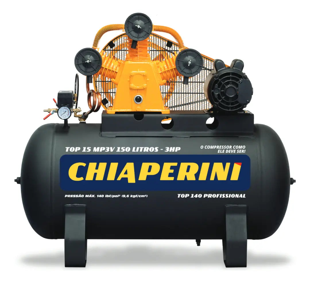 Compressor de Ar Chiaperini TOP 15 MP3V de 150 Litros e 3 hp — foto 1