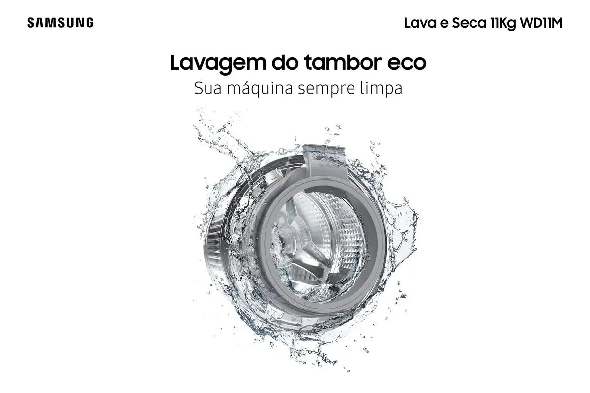 Lava E Seca Samsung Wd11m Com Digital Inverter Inox — foto 3