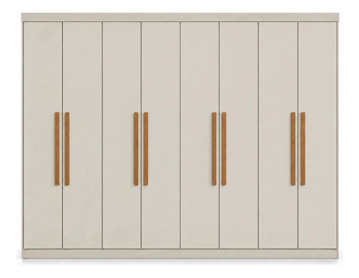 Guarda-Roupa Casal Paris 8 Portas 4 Gavetas Branco — foto 1