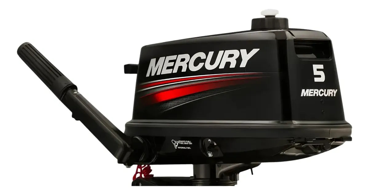 Kit Motor Mercury 5hp Mh 2t + Carrinho Motor De Popa 30 Hp Reforçado 0km — foto 3